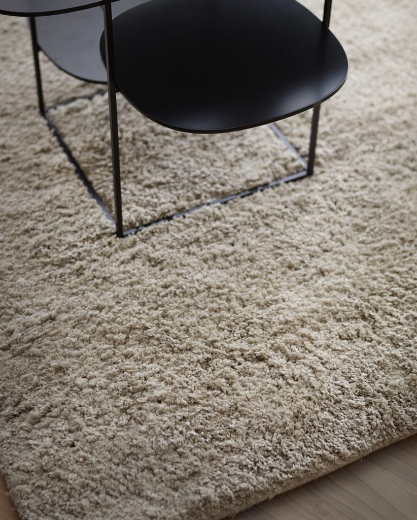 Fabula Living Wollteppich mit Viskose, handgewebt im Daunenspiel Onlienshop