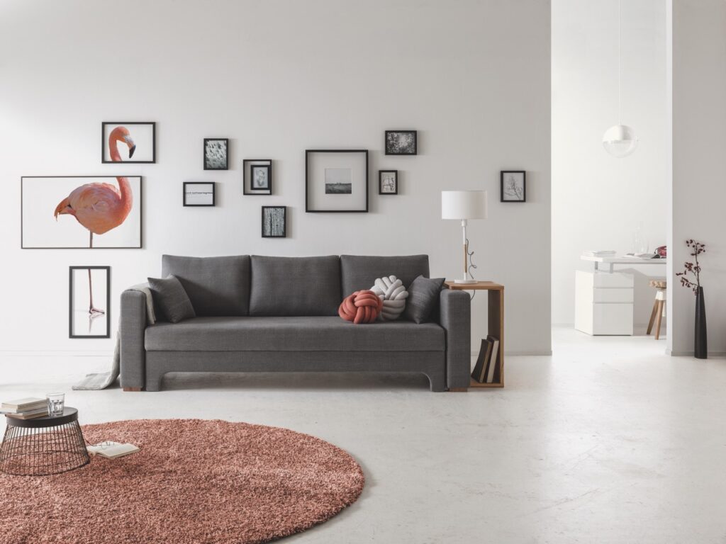 Schlafsofa Zedulo 3 von Dormiente mit Ausziehfunktion im Onlineshop bei Daunenspiel, 100% Natur